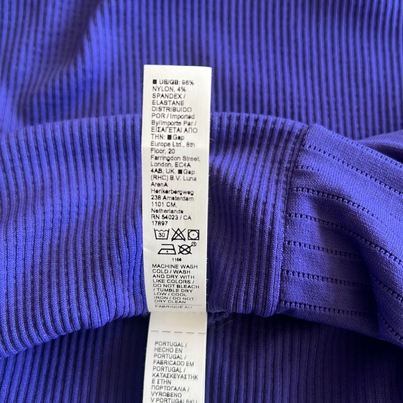 Flurry Blizzard Rib Turtleneck, Size Small, Color: Noble Blue - Picture 6 of 6